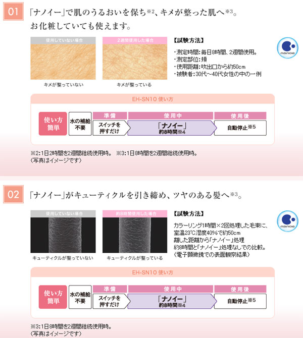 パナソニック「デイモイスチャー EH-SN10」オフィスで手軽にフェイスケア